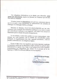 Check spelling or type a new query. La Lettre Adressee Au Ministre De L Interieur Premier Acte D Une Procedure En Demande De Dissolution Des Formations Politiques Irregulieres Au Senegal Il S Agit De La Demande Administrative Prealable En Vue De La