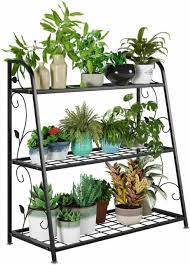 Wrought Iron 3 Tier Metal Plant Stands Flower Pot Rack Holder Indoor Outdoor New For Sale On In 2021 Plant Shelves Outdoor Wrought Iron Plant Stands Plant Stand Indoor