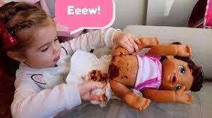 Baby Alive Doll Surprise Poop Explosion Morning Routine Messy Breakfast And Diaper Change Youtube
