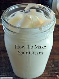 How To Make Sour Cream With Yogurt Farming My Backyard Homemade Condiments Homemade Sour Cream Homemade Recipes