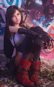 I enjoy the sexy pics as much as anyone else, but its also nice to see pics  of Tifa being all wholesome and cute 😊 (Credit: Sreliata) : rff7