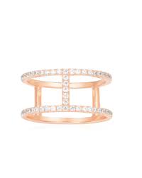 apm monaco pink silver ring