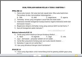 Selamat datang kembali di blog ahzaa, kali ini lanjutkan lagi latihan soal ulangan harian kelas 4 sd semester 1 tema 2 subtema 1, sumber energi. Soal Ulangan Harian K 13 Kelas 4 Tema 8 Subtema 1 Foldersoal Com Materi Soal Pembahasan Un Uambn Uasbn Unbk