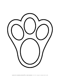 They are perfect for spring and/or easter photos. Bunny Footprint Free Printable Template Planerium