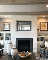 This type of wood paneling is an easy way to make your living room look like a farmhouse from a past era. Living Room Shiplap Wall With Fireplace Novocom Top