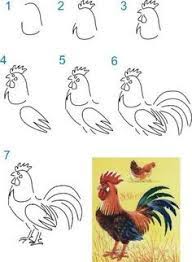 Maybe you would like to learn more about one of these? Image Result For Easy How To Draw A Rooster Drawing Lessons For Kids Easy Drawings Drawings