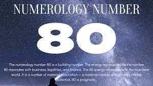Numerology Number 80 Numerology Numerology Numbers Numerology Birth Date