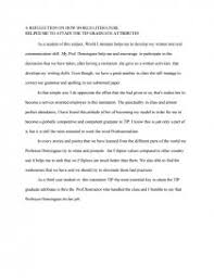 All essentials in an mla essay format example. Reflection In Literature Essay