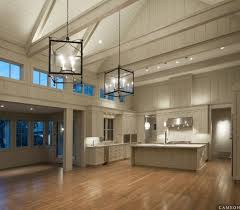 Don T Love The Modern Finish So Much But I Love The Layout Huge Island Bump Out Dining Room And Vault Barn House Interior Modern Barn House Barn House Plans