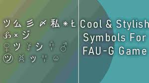 Pin On Cool Symbols Copy Paste For Fau G