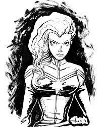 Civil war pictures to print and color. Captain Marvel Aka Carol Danvers Marvel Coloring Captain Marvel Black And White Pictures