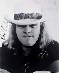 Levon Helm was photographed with members of Lynyrd Skynyrd at the  Rockpalast Festival in Loreley, St. Goarshausen, Germany