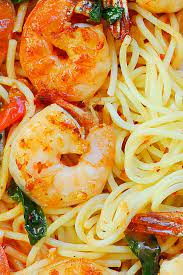 Garlic Shrimp Pasta In Red Wine Tomato Sauce Popular Dinner Recipes Delicious Dinner Recipes Quick Dinner Recipes