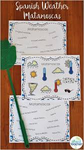 Spanish Weather Matamoscas Game Project To Your Whiteboard Or Print And Play With A Partner Spanish Weather Spanish Weather Vocabulary