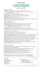 #18 of 3,418 restaurants in san antonio. Down On Grayson Menu In San Antonio Texas Usa