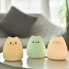 Cat Night Light Tap The Kitty To Turn It On Off Diptroll