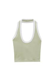 Кроссовки maison margiela fusion low top bubblegam mix. Ribbed Halter Crop Top Pull Bear