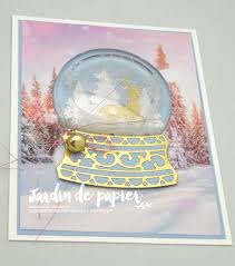Diy carte de voeux 2020 #4 matériel : Video Carte Boule De Neige Scrapbooking Stampin Up Canada Carterie