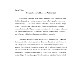 Check spelling or type a new query. Comparison Of A Plant And Animal Cell A Level Science Marked By Teachers Com