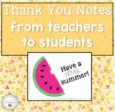  teacher's name , thank you for sharing your love and passion for education with me. End Of Year Thank You Notes From Ela Teachers By Let S Get Literature