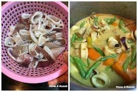 Sotong dipotong kecil atau bulat. Cara Untuk Membuat Menu Sotong Masak Lemak Kuning My Resepi