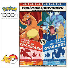 Pokemon Showdown Charizard V Gyarados 1000 Piece Jigsaw Puzzle Pokemon Showdown Charizard Pokemon
