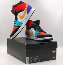 Ebay Sponsored Nike Air Jordan 1 Mid Bred Multi Color Men Us 11 554724 125