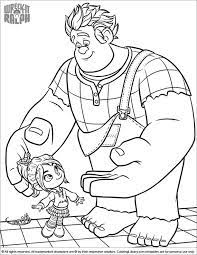 Wreck it ralph coloring pages. Wreck It Ralph Free Coloring Page Coloring Library