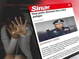 Perbuatan cabul ini sebenarnya amat luas definisinya dibawah seksyen 354 kanun keseksaan. Reman Dua Anggota Polis Didakwa Cabul Pelajar Dilanjutkan