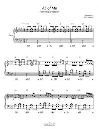 Print and download all of me sheet music by john legend arranged for piano. All Of Me Piano Solo By John Legend Piano Sheet Music Soundtracks