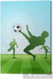 Voetbal veld foto achtergrond, pitch voetbal fotografie achtergrond, sport photo booth achtergrond voor kinderen. Canvas Voetbal Achtergrond Met Drie Spelers Pixers We Leven Om Te Veranderen