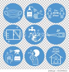 It was first identified in december 2019 in wuhan,. Coronavirus Infection Prevention Icon Set Stock Illustration 65244822 Pixta