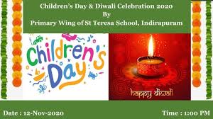 When is international children's day? Title Children S Day And Diwali Celebration 2020 Youtube