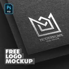 Free Silver Logo Mockup On Paper In 2020 Logo Mockup Free Logo Mockup Silver Logo