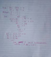 Rumus menghitung fungsi penawaran / permintaan : Cara Mengerjakan Fungsi Penawaran Dan Permintaan Masnurul