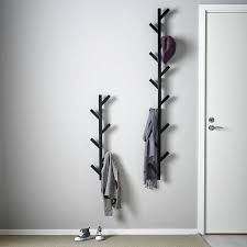 Tjusig Hanger Black 30 Ikea In 2020 Coat Rack Wall Wall Mounted Coat Rack Wall Hanger