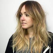 Long Shaggy Layers With Curtain Bangs Long Shag Haircut Long Hair Styles Curly Hair Styles