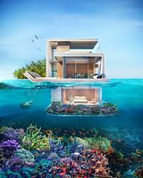 La Maison A Moitie Sous L Eau Existe A Dubai Maison Flottante Villa De Reve Maison De Luxe