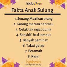 Child (a female or male child, a daughter or son). Haaa Ni Fakta Untuk Anak Sulung Hijabista Magazine Facebook