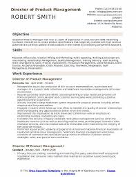 The layout of this free word resume template is divided into the area with the main info and the sidebar with secondary details. Director Of Product Management Resume Samples Qwikresume