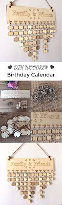 Diy Wooden Family And Friends Birthday Calendar Reminder Board Reminder Board Wooden Diy Birthday Calendar Reminder