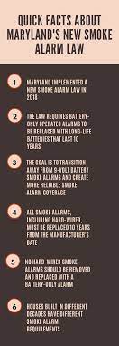 For carbon monoxide detectors, it is state law any residence built after 1/1/08 using fossil fuels for heat, cooking, or appliance operation, a fireplace, or attached garage, must have hard wired co2 detectors outside each bedroom and on every level of the home. Maryland Smoke Detector Law 2020 Maryland Lawyer Blog