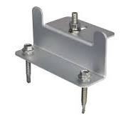 Z-Bracket Solar Panel Mounting Hardware Set, 4 Pack, Mounts One Solar Panel  to Roof or Wall