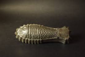 Ancien Moule En Faire Blanc En Forme De Poisson Moule A Gateau Moule A Chocolat 1950 West Germany Pocket Knife