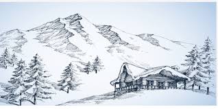 Pin Von Nel Van Dam Auf Natuur Landschaftszeichnungen Landschaft Zeichnen Landschaftsskizze