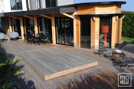 Deck de piscine en kit. Terrasse Piscine Mobile Le Rolling Deck Piscinelle Piscinelle