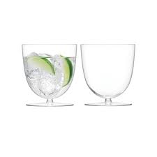 Enjoy Refreshing Beverages In Style With This Set Of Two Olivia Tumblers From Lsa International A Smooth Refined Bowl Brings A Glass Glassware Glass Tumbler