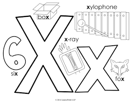 Free printable coloring pages for uppercase and lowercase letters for kids. Letter X Coloring Pages Letter