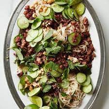 Cold Pork Rice Noodles With Cucumber And Peanuts Awesome For Dinner Tonight And Lunch Tomorrow Noodlelove Nood Nyt Cooking Peanut Recipes Perfect Pasta