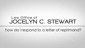 How to write this letter: Rebuttals To Letters Of Reprimand Law Office Of Jocelyn C Stewart